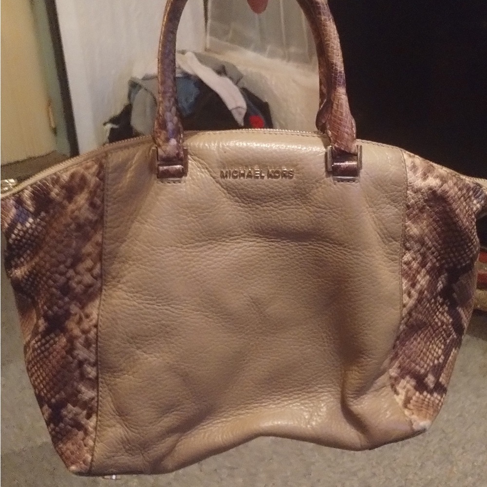 Michael Kors snake skin purse